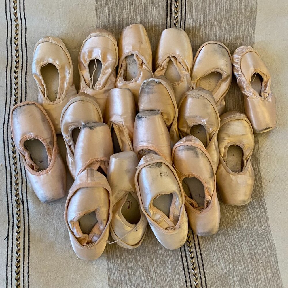 5 PAIRS: Used Pointe Shoes for Art, Crafting